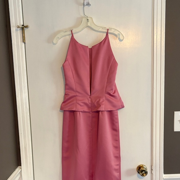 Michaelangelo Pink Satin Fabric - Picture 3 of 7